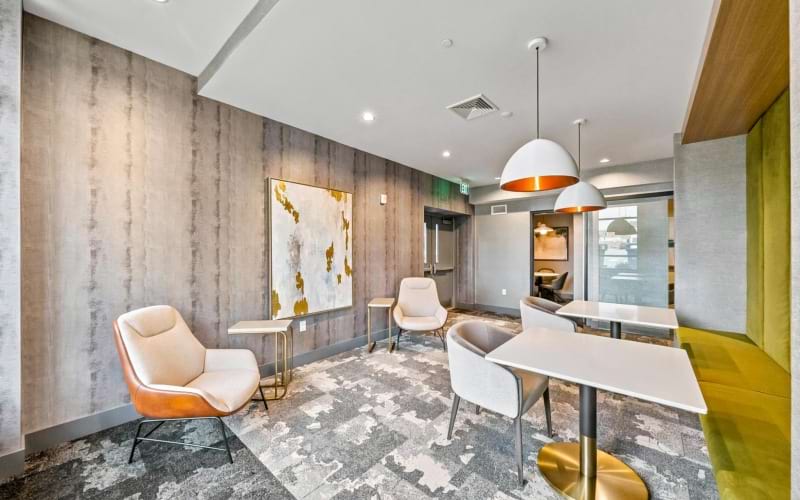 Coworking area with chairs 