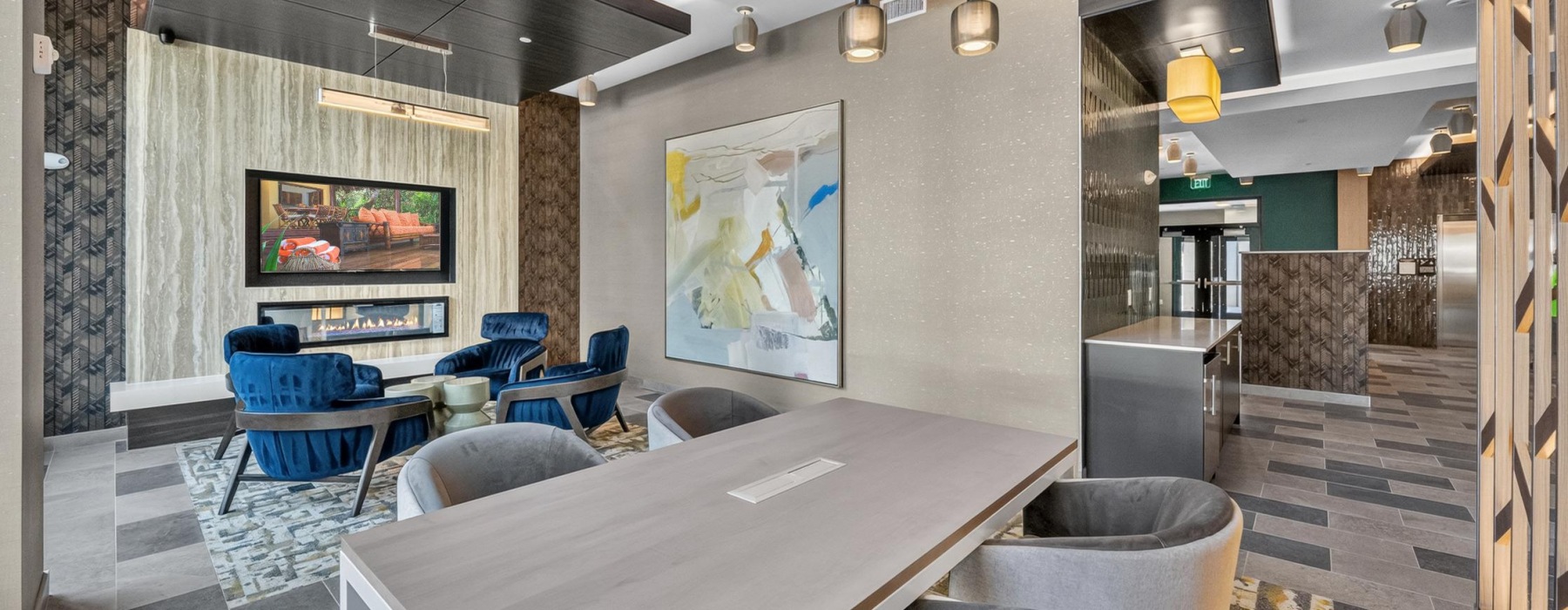 lobby with seating