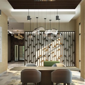 spacious lounge and seating area