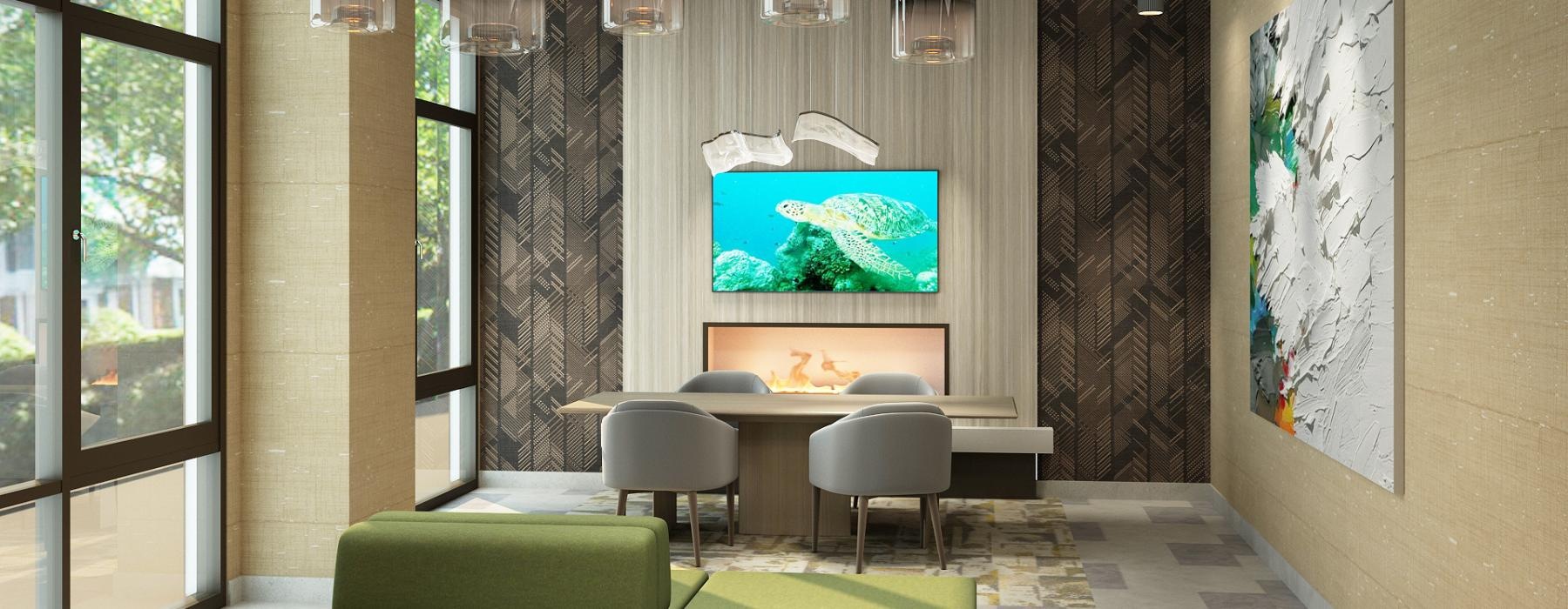 lobby with seating