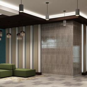 lounge area with modern seating